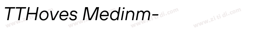 TTHoves Medinm字体转换